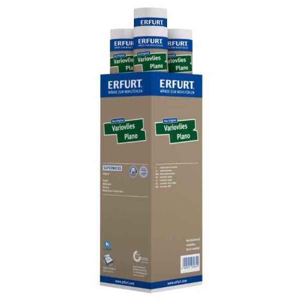 4 Rollen ERFURT Variovlies Plano Superweiss 20 x 0,75 m (Karton)